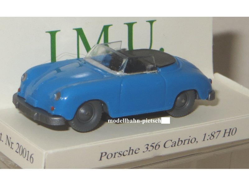 Neu mit Vp 1/160 Porsche 356 Cabrio blau IMU 