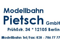 Modellbahn Pietsch Prühßstr. 34 12105 Berlin